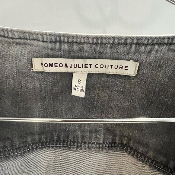 Romeo and Juliet Couture Gray Studded Jean Women's Jacket - Picture 8 of 8